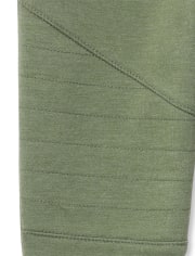 Girls Moto French Terry Leggings