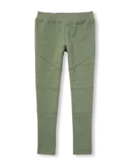 Girls Moto French Terry Leggings