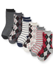 Calcetines deportivos Argyle Dressy para niños pequeños, paquete de 6