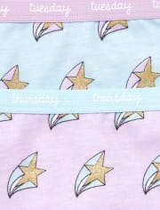 Lot de 7 slips à paillettes Days Of The Week pour petites filles