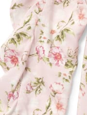 Girls Floral Off Shoulder Top