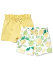 girls lemon shorts