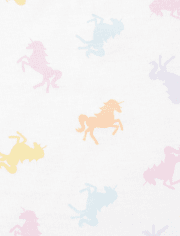 Conjunto de ropa de juego de 3 piezas para bebé niña Unicornio