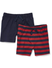 Baby Boys Striped Shorts 2-Pack