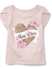 Baby And Toddler Girls Embellished Top