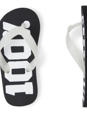 Boys Glow Hustle Flip Flops