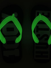 Boys Glow Hustle Flip Flops