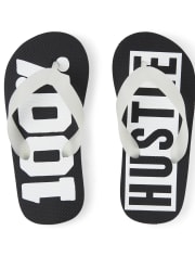 Boys Glow Hustle Flip Flops