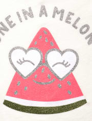 Conjunto de leggings con purpurina y sandía para bebés y niñas pequeñas