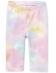 Toddler Girls Print Capri Leggings