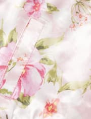 Chaqueta bomber con estampado floral para bebés y niñas pequeñas