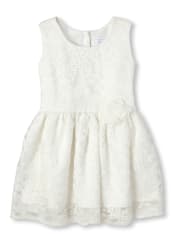 Baby And Toddler Girls Floral Lace Dress