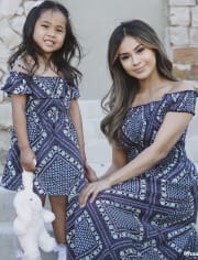 mommy and me off the shoulder dresses