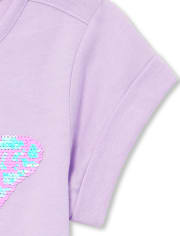 Girls Flip Sequin Top