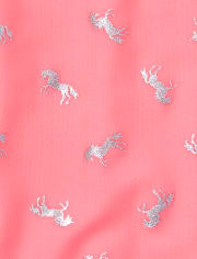 Traje de baño de una pieza con unicornio metalizado para niñas
