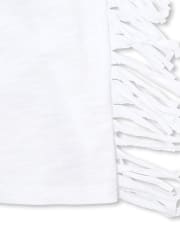 Girls Glitter 'Beach Bound' Fringe Cover Up