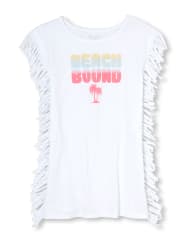 Girls Glitter 'Beach Bound' Fringe Cover Up