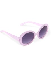 Toddler Girls Glitter Oval Sunglasses