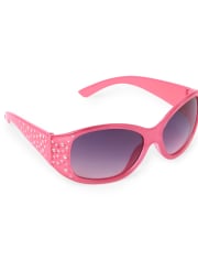 Girls Faceted Oval Sunglasses