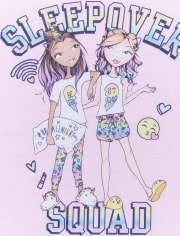 Girls Sleepover Emoji Pajamas