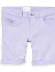 Short écumoire à revers roulé pour fille