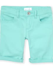 Girls Roll Cuff Skimmer Shorts