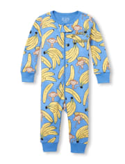 Baby And Toddler Boys Family Snug Fit Cotton One Piece Pajamas