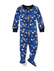 Baby And Toddler Boys Space Snug Fit Cotton One Piece Pajamas
