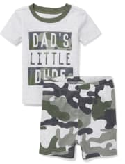 Baby And Toddler Boys Dad Snug Fit Cotton Pajamas