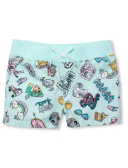 Girls Doodle Pull On Shorts