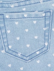 Baby And Toddler Girls Heart Denim Jeggings