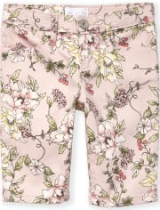 Girls Floral Skimmer Shorts