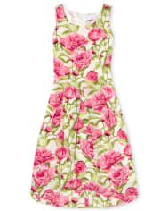 Womens Mommy And Me Floral Matching High Low Dress