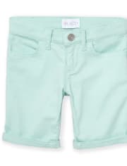 Girls Roll Cuff Skimmer Shorts