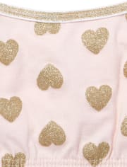 Girls Glitter Heart Bralette 2-Pack