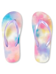 tie dye flip flops