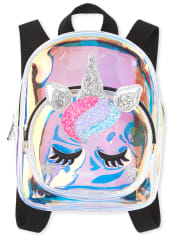 iridescent mini backpack