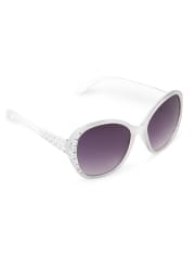 Lunettes de soleil ovales à facettes pour toute-petite fille