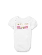 Baby Girls Matching Family Foil Princess Graphic Bodysuit