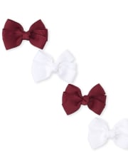 Girls Bow Hair Clip 4-Pack