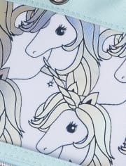 Girls Foil Unicorn Pencil Case