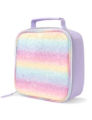 Girls Glitter Rainbow Lunch Box