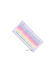 Girls Rainbow Glitter Pencil Case