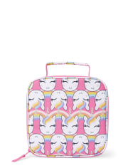 Girls Rainbow Unicorn Lunch Box