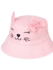 Baby Girls Cat Bucket Hat