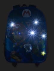 Boys Light Up Mario And Luigi Backpack