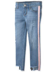 side stripe jeans for girls