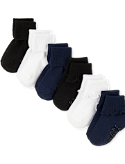 Lot de 6 chaussettes à volants pour bébés et petites filles