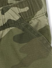 Baby And Toddler Boys Camo Pull On Cargo Shorts