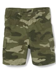 Baby And Toddler Boys Camo Pull On Cargo Shorts